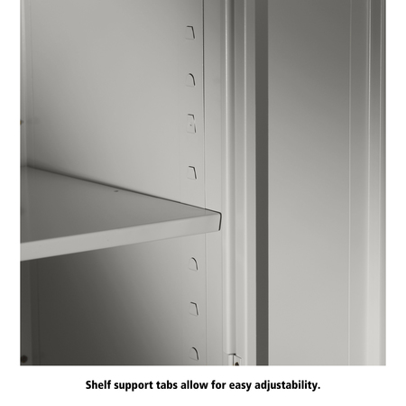 Tennsco Unassembled Under-Counter Hgt Strg Cabinet, 36"Wx18"Dx36"H, Light Grey 1436-LGY